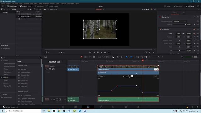 Приближение в DaVinci Resolve смотреть онлайн
