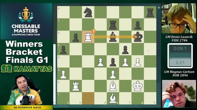 Nagka SUBUKAN na! | Carlsen vs Lazavik Chessable Mastewrs 2024 Game 1 смотреть онлайн