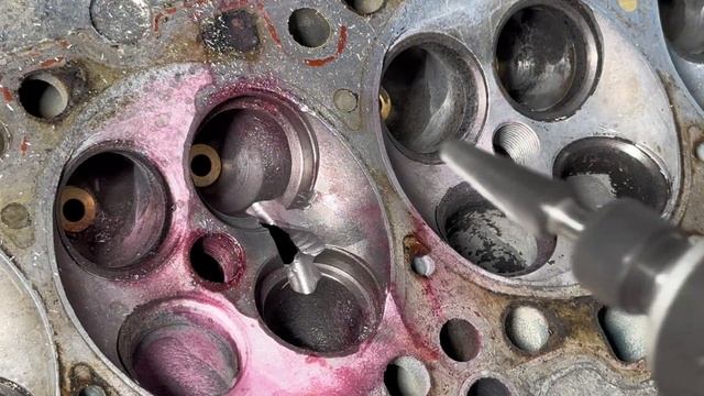 Ремонт ГБЦ меж седельной трещины BMW E36 M50b25  92 года  дает трещину за швом