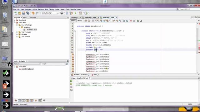 Java Ders-2 Değişkenler Tip dönüşümü Cast işlemi смотреть онлайн