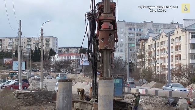 Севастополь. Мост через суходол. Бурение под БНС смотреть онлайн