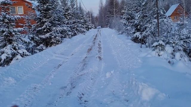 Kubota A14 очистка дорог СНТ  в мороз