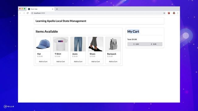 Local State Management with Apollo смотреть онлайн