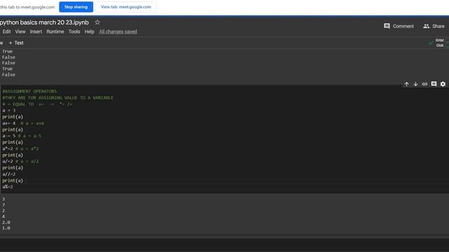 CLASS DAY 3 OPERATORS IN PYTHON смотреть онлайн