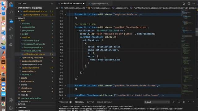 Implementación paso a paso de notificaciones push y notificaciones locales Firebase/ Ionic/ Angula смотреть онлайн