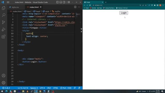 How To Center a Button in HTML and CSS смотреть онлайн
