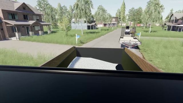 Building Gravel Pad For Lake Boat | Digging With Mini Excavator | Landscaping Job | Ford F750 | FS1 смотреть онлайн