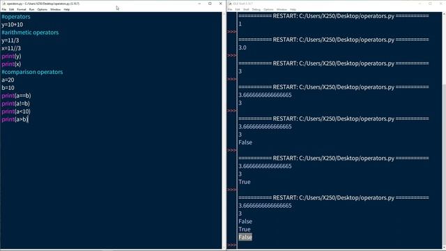 Python for beginners : Introduction to Operators смотреть онлайн