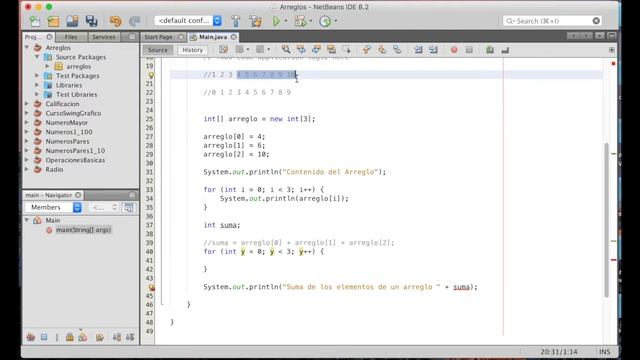 Ejercicios en JAVA | Sumar números de un arreglo | Ejercicio 13 смотреть онлайн