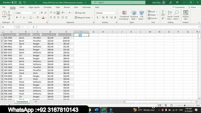Exp19_Excel_Ch04_HOEAssessment_Investments | Exp19 Excel Ch04 HOEAssessment Investments смотреть онлайн