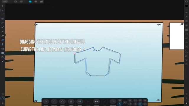 AFFINITY DESIGNER v1.9 - IPAD - PEN TOOL / NODE TOOL / TRACING AN IMAGE OR SKETCH - TEEK FOX смотреть онлайн