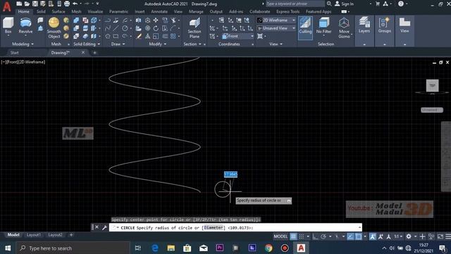 Spring / Per / Pegas Sederhana | AUTOCAD 2021 смотреть онлайн