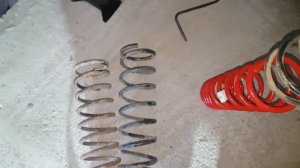 Mazda demio dw3w Установка пружин от АМ ОКА фобос с переменным шагом