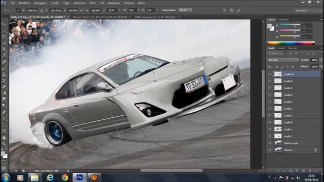 Virtual Tuning Photoshop - Nissan Silvia S15 #1 смотреть онлайн