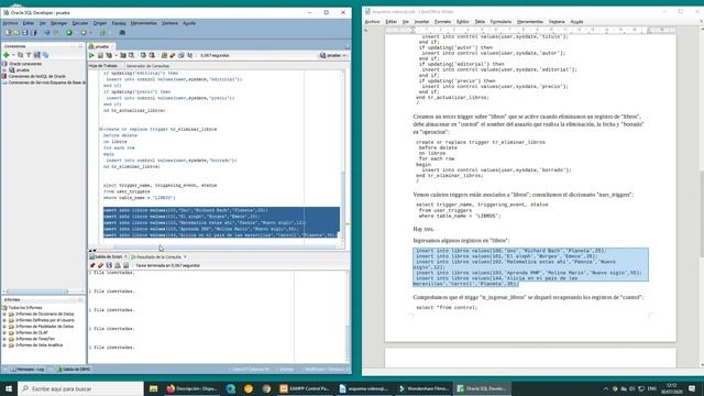 Curso de Oracle: Disparador (eliminar) смотреть онлайн