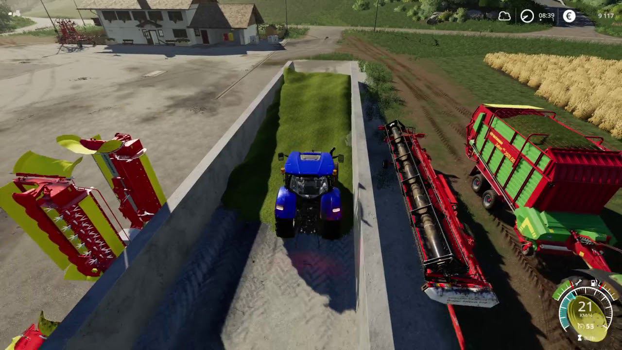 #PS4 #FarmingSimulator19 #PS4 PS4 FS19 Фельсбрунн 11 Серия Заготовка силоса