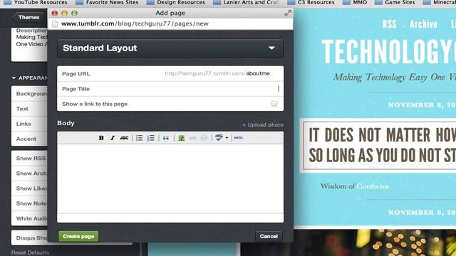 How To Add A New Page On Tumblr - Tumblr Tutorial смотреть онлайн