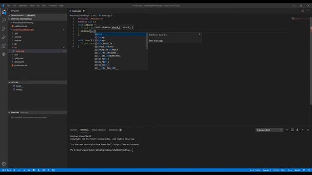 PlatformIO IDE VS Code - Error: command ‘platformio-ide.home’ not found. Test with Arduino, NodeMCU смотреть онлайн