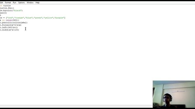 python turtle graphics spiral of 3 sides смотреть онлайн