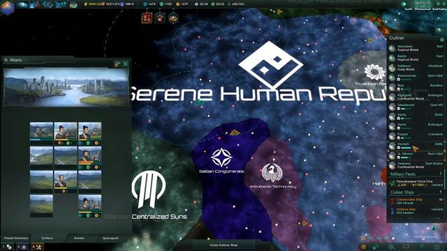 Tok plays Stellaris - Serene Human Republic ep. 47 - Corralled Fallen Empire смотреть онлайн