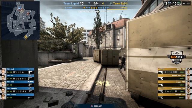 Team Spirit vs Team Liquid [Map 2, Overpass] (Best of 3) | Cologne Invitational смотреть онлайн