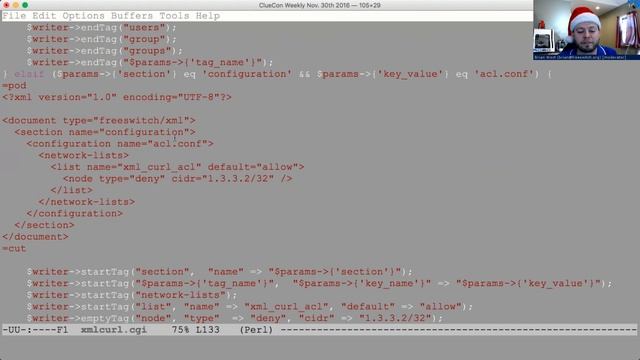 ClueCon Weekly - November 30th, 2016 - Brian West - XML Curl and FreeSWITCH смотреть онлайн