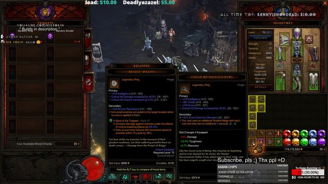 Diablo 3 2.6.1 Season 12 Necromancer gameplay nik4kin 1080@60 Part 12 смотреть онлайн
