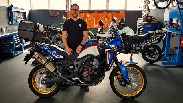 Honda Africa Twin DTC 2019 with Full Akrapovic Exhaust смотреть онлайн