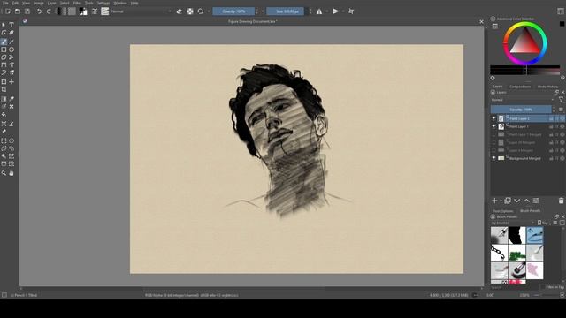 Krita | How to Draw a Portrait смотреть онлайн