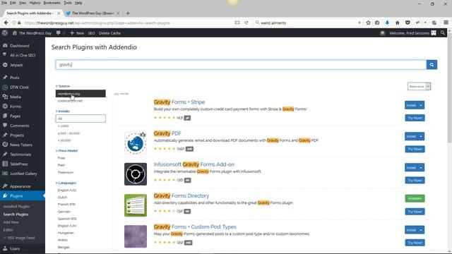 Search WordPress Plugins with Addendio смотреть онлайн