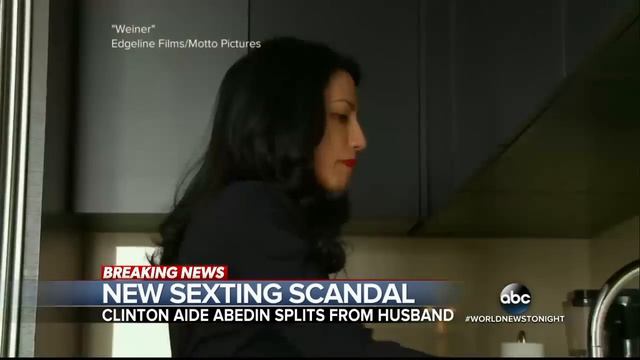 Huma Abedin Splits With Anthony Weiner Following Another Sexting Scandal смотреть онлайн