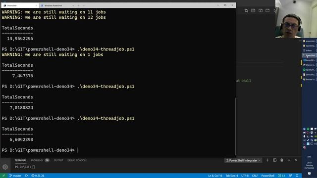 PowerShell S2E34 (Start-job vs start-threadjob) смотреть онлайн