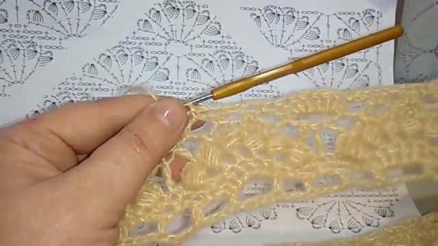 Косынка "Нежность" 100/50 см. Мастер класс. смотреть онлайн