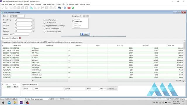 SQL Account (GL) - Update Closing Stock Value by Above Ace Accounting 会计培训课程 смотреть онлайн