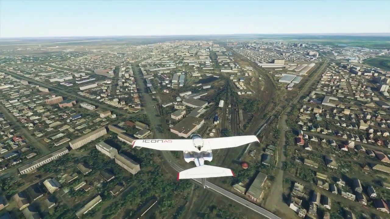 (PC) Microsoft Flight Simulator 2020 Казахстан Уральск смотреть онлайн