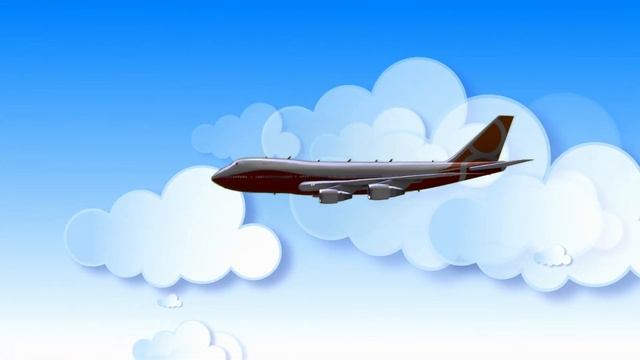 Самолет летит через облака | Музыка для детей | Веселая, детская мелодия! смотреть онлайн