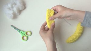 Банан крючком. Секрет вязания дугообразной формы. Мастер-класс по вязанию.