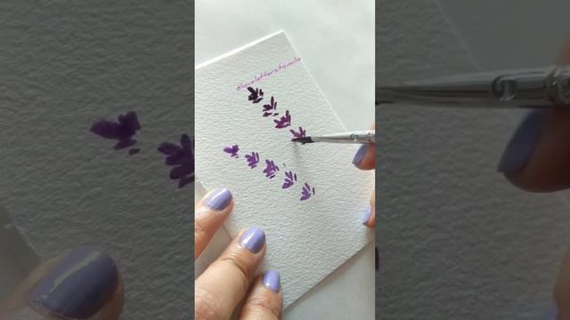 🌿👩🏽🎨 Painting lavender in less than 2mn 🤯 #watercolorpainting смотреть онлайн