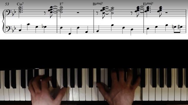 Autumn Leaves - Walking Bass │Jazz Piano Lesson #36 смотреть онлайн