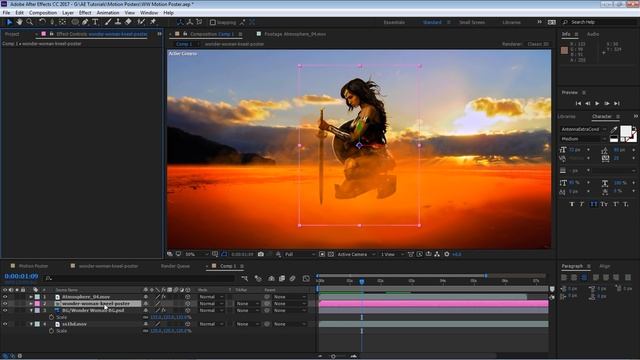 After Effects Tutorial - Create a Movie Motion Poster смотреть онлайн