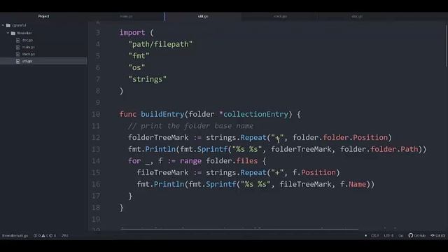 Walking And Building Tree Structure of All Files In A Given Directory In Golang смотреть онлайн