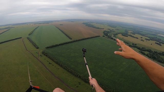 Полет на параплане от первого лица. Парадром Бердск-Южный. Высота 500 метров. смотреть онлайн