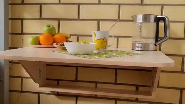 Видео покупателя на стол навесной откидной для балкона СО4 Дуб молочный мебельной фабрики "ДЖАЗ" смотреть онлайн