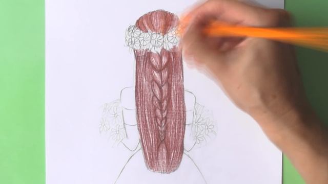 Как нарисовать ВОЛОСЫ - ПРИЧЕСКУ | How to draw hair | Art school смотреть онлайн