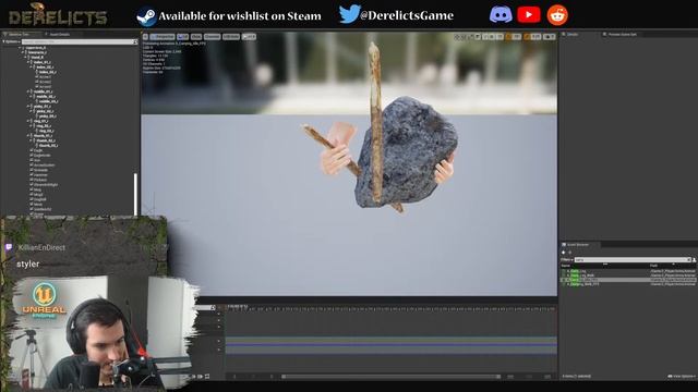 Working on my survival co-op game Derelicts - Day 282 - Eng/Fr смотреть онлайн