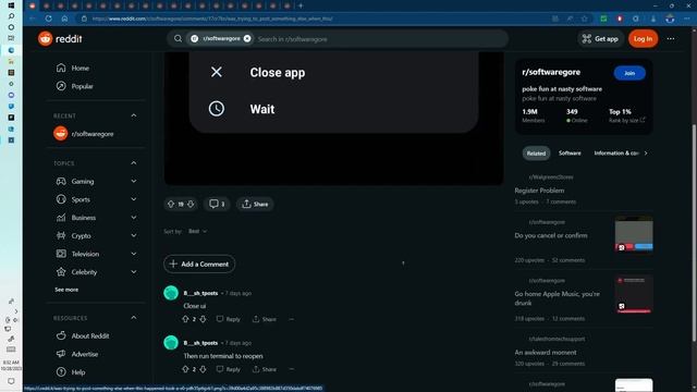 The wildest of softwaregore (Let's react to reddit EP1) смотреть онлайн