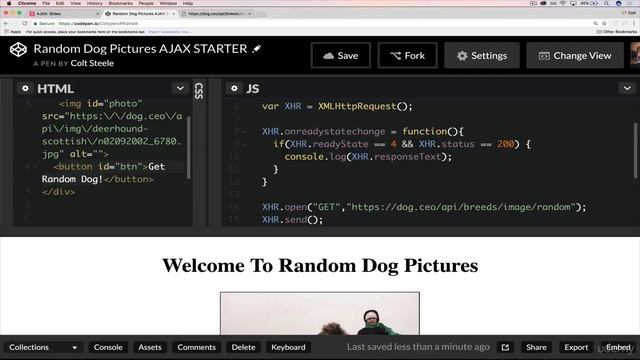 075 AJAX Workflow Building The Random Image App смотреть онлайн