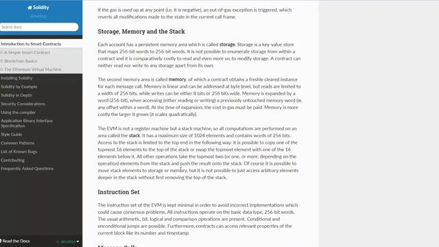 solidity.readthedocs.io 1.4.0 Ethereum Virtual Machine смотреть онлайн