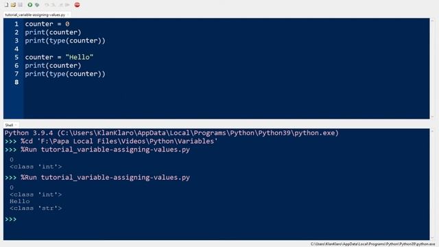 Python For Beginners in 3 Minutes | Variable Types and Value Assignments Part 3 смотреть онлайн