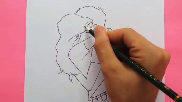 Как нарисовать влюбленную пару смотреть онлайн